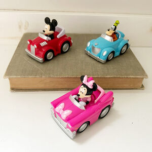Disney Mickey Mouse Clubhouse & Friends Pull Back Toy Car Goofy, Minnie & Mickey
